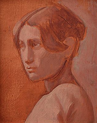 "Head of Sicilian Girl"