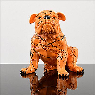 HERMES COUTURE BULLDOG SCULPTURE