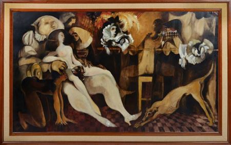 Sample artwork by Paulo-Guilherme D'eca Leal (1932 - 2010), known for painting - View similar artists and auction records