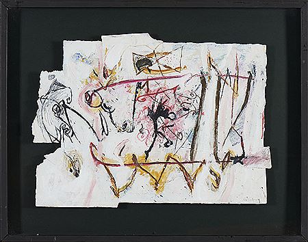 Sample artwork by Rico Sequeira (Born 1954), known for abstract painting, collage - View similar artists and auction records