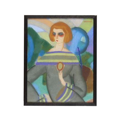 Sample artwork by Antonio Soares (1894 - 1978), known for modernist painting - View similar artists and auction records