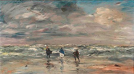 Deauville, sea in high weather