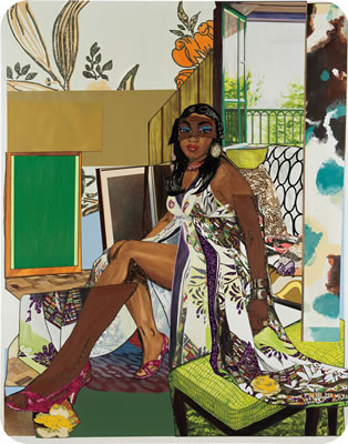 I've Been Good To Me by Mickalene Thomas - Auction record, sale price, and art valuation. Compare with similar artists and explore comparable artworks.