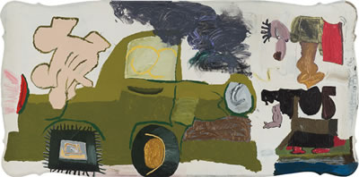 Sample artwork by Torey Thornton (Born 1990), known for abstract form painting - View similar artists and auction records