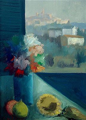 "Fiori e paesaggio" c. 1970