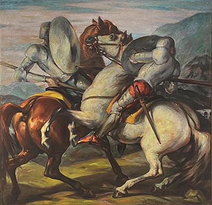 Sample artwork by Vincenzo Vinciguerra (Born 1922), known for painting - View similar artists and auction records