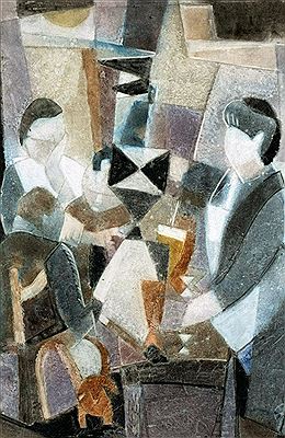 In the cafe