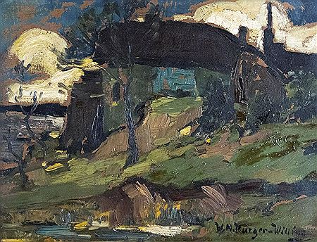 At the old farm by Willi Hans Burger-Willing - Auction record, sale price, and art valuation. Compare with similar artists and explore comparable artworks.