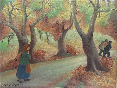 Return to the village by Alkis Keramidas - Auction record, sale price, and art valuation. Compare with similar artists and explore comparable artworks.