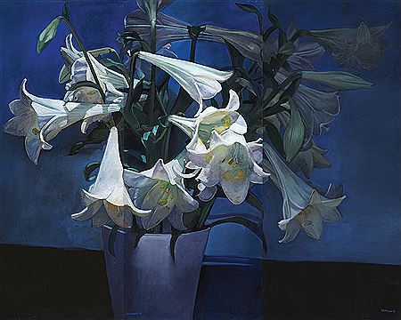 Lilies in the pot (Triptych)