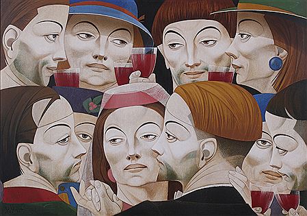 The party by Christos Christou - Auction record, sale price, and art valuation. Compare with similar artists and explore comparable artworks.