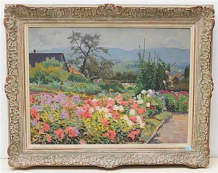 Sommerlicher Bauerngarten by Oscar Weiss - Auction record, sale price, and art valuation. Compare with similar artists and explore comparable artworks.