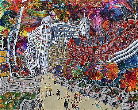 "Great Northern Square, Manchester" by Michael Gutteridge - Auction record, sale price, and art valuation. Compare with similar artists and explore comparable artworks.