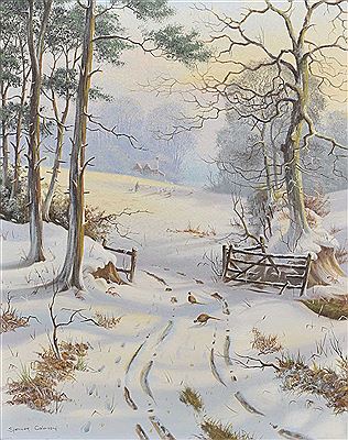 WINTER SCENE WITH WOODLAND AND PHEASANTS by Martin Spencer Coleman - Auction record, sale price, and art valuation. Compare with similar artists and explore comparable artworks.