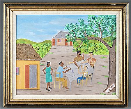 Dicing by Telemaque Obin - Auction record, sale price, and art valuation. Compare with similar artists and explore comparable artworks.