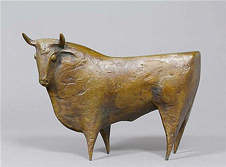Stehendes Rind by Annemarie Haage - Auction record, sale price, and art valuation. Compare with similar artists and explore comparable artworks.