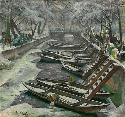 Potsdam - Am alten Kanal im Winter