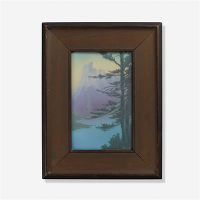 Mountain Peaks Vellum plaque by Elizabeth Lee McDermott - Auction record, sale price, and art valuation. Compare with similar artists and explore comparable artworks.
