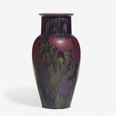 Large Later Mat/Mat Moderne vase