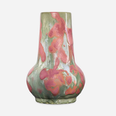 Rare "painted" oxblood vase by Hugh C Robertson - Auction record, sale price, and art valuation. Compare with similar artists and explore comparable artworks.