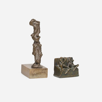Two Seated Figures) (two works)