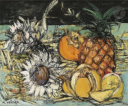 Pineapple and persimmon, 1959