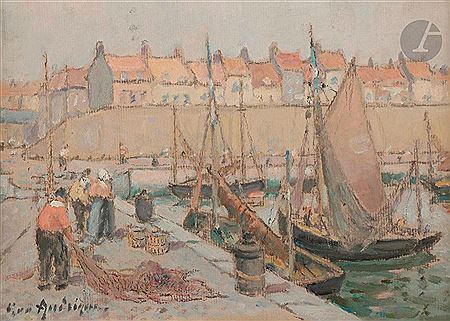 Fishermen in the port of Calais