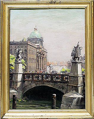Blick auf die Schlossbrücke mit dem Stadtschloss in Berlin