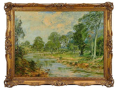 EXTENSIVE RIVER LANDSCAPE