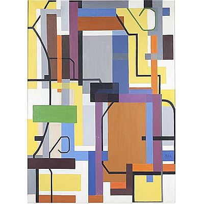 Geometric abstract by Anne Lehman - Auction record, sale price, and art valuation. Compare with similar artists and explore comparable artworks.