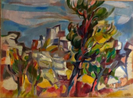 Le village aux rochers, 1981 by Jean Cluseau-Lanauve - Auction record, sale price, and art valuation. Compare with similar artists and explore comparable artworks.