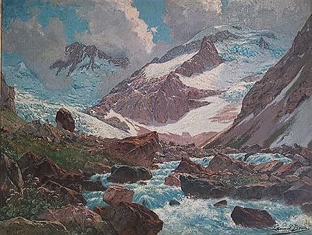 Sources Vénéon (Big Water), Glacier of Pilate, top of the mountain and Bans Gioberney