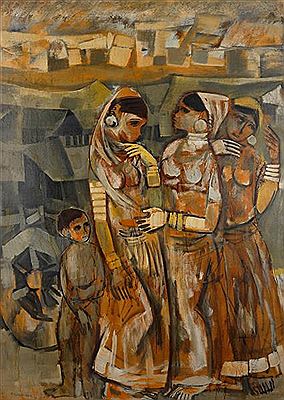 Sample artwork by M Sivanesan (1940 - 2015), known for painting - View similar artists and auction records