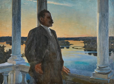 Porträtt av Verner von Heidenstam