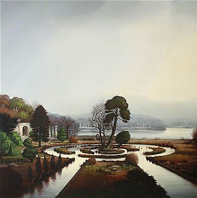 Sample artwork by Alexander McKenzie (Born 1971), known for luminous, atmospheric landscape painting - View similar artists and auction records