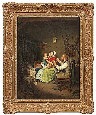 "Familienidyll in der Stube" by Theodor Francken - Auction record, sale price, and art valuation. Compare with similar artists and explore comparable artworks.