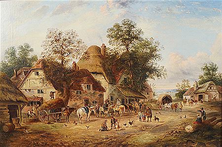 Bustling town