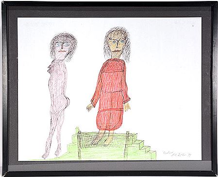 Nude and Red Dress. by Gerald De Prie - Auction record, sale price, and art valuation. Compare with similar artists and explore comparable artworks.