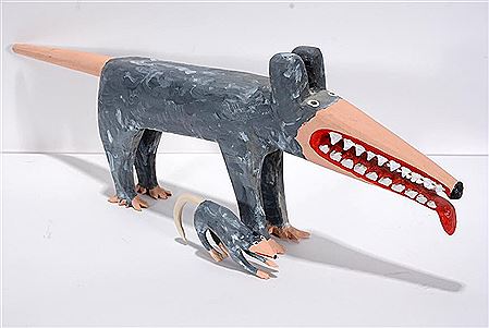 Medium Size Possum With Baby by Minnie & Garland Adkins - Auction record, sale price, and art valuation. Compare with similar artists and explore comparable artworks.