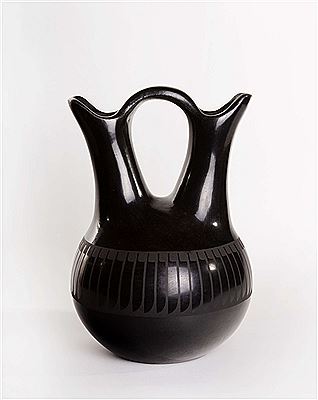 "Blackware Wedding Vase, 1971"