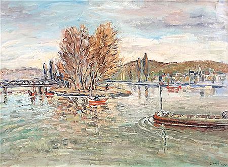 La seine à Vernon, 1978