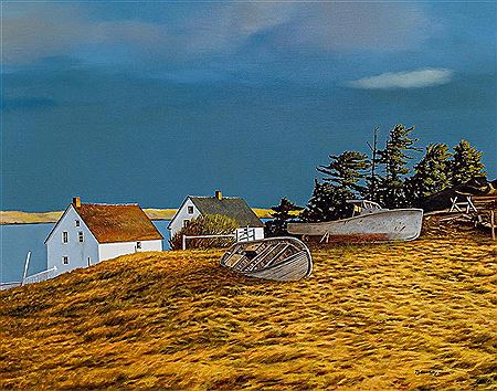 "The Seafarers" - Evening on Conception Bay, Newfoundland, Canada
