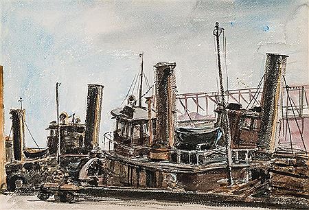 Tugboat At Dock