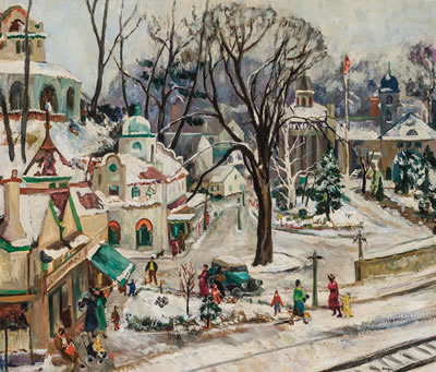 "Village in Winter"