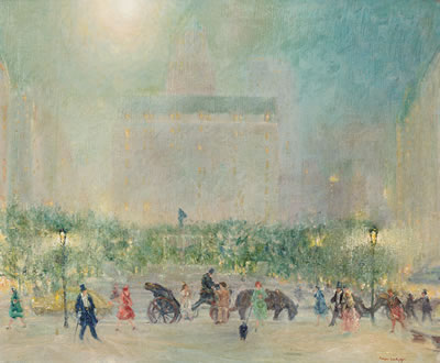 "Summer Evening, The Plaza, New York City"