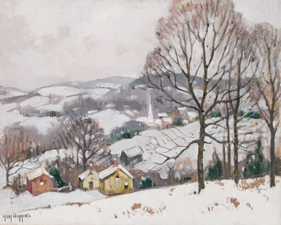 "Village in Maine, Winters Mantle"