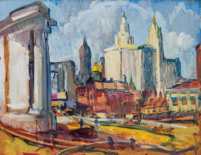 "Study for "Building Manhattan"