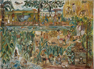 INDONESIAN VILLAGE LIFE by Sudjana Kerton - Auction record, sale price, and art valuation. Compare with similar artists and explore comparable artworks.