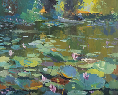ETANG DE LOTUS (LOTUS POND) by Nguyen TriMinh - Auction record, sale price, and art valuation. Compare with similar artists and explore comparable artworks.