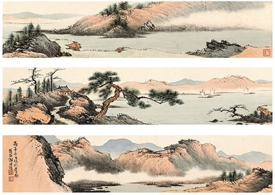BOATS SAILING AFAR by Chuanzhang Guo - Auction record, sale price, and art valuation. Compare with similar artists and explore comparable artworks.